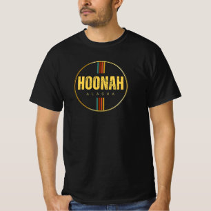 Retro Vintage Hoonah Stadt Alaska Staat 70er Jahre T-Shirt