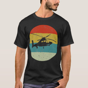 Retro-Vintage-Hubschrauber T-Shirt