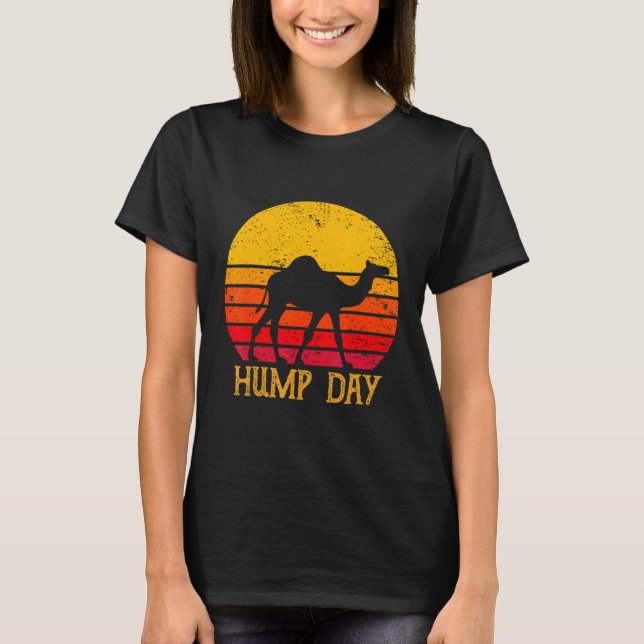 Retro Vintage Hump Day Kamel T-Shirt (Vorderseite)