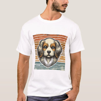 "Retro-Vintage-Hundeillustration | Geschenk für Ti T-Shirt