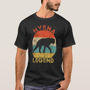 Retro Vintage Hyäne Legende Afrikanische Safari Wi T-Shirt