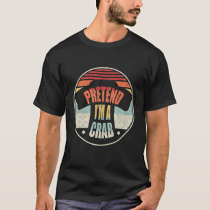 Retro Vintage Ich Bin Eine Krabbe Faules Halloween T-Shirt