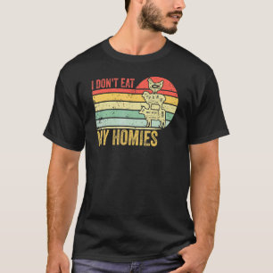 Retro Vintage Ich Esse Meine Homies Vegetarier Nic T-Shirt