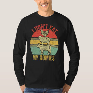 Retro Vintage Ich Esse Meine Kumpels nicht Vegetar T-Shirt
