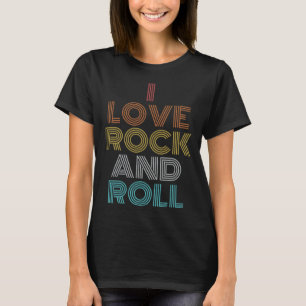 Retro Vintage Ich liebe Rock and Roll T-Shirt