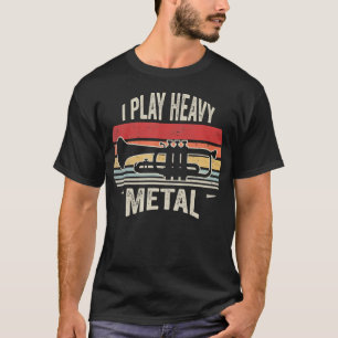Retro Vintage Ich Spiele Heavy Metal Trompeter T-Shirt