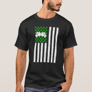 Retro Vintage Irisch USA-Flagge Sport Boxen St. Pa T-Shirt