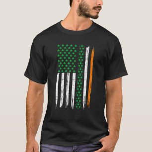 Retro Vintage Irisch USA Flagge Sport Fußball St.P T-Shirt