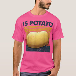 Retro Vintage ist Kartoffel im Fernsehen, wie auf T-Shirt