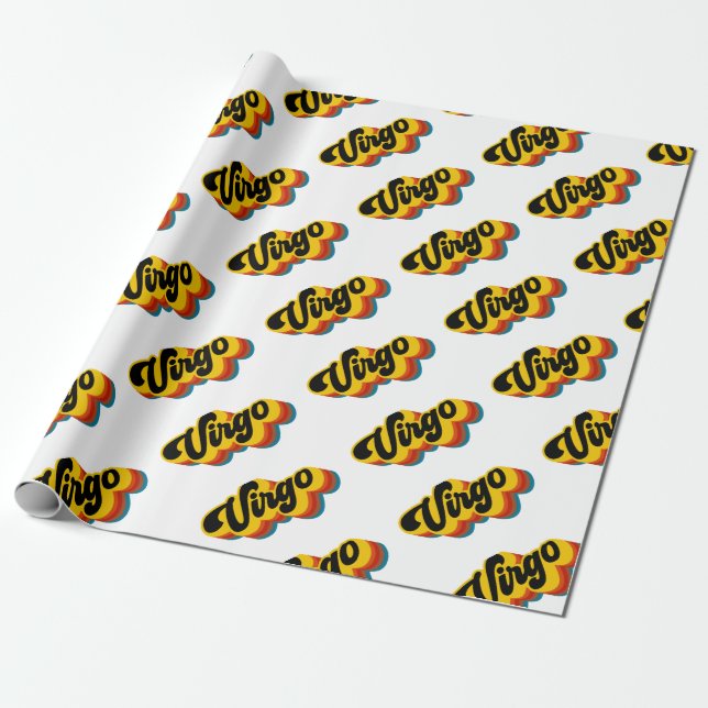 Retro Vintage Jungfrau Geschenkpapier (Ungerollt)