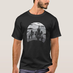 Retro Vintage Kaktus Für Männer Frauen Gartenarbe T-Shirt