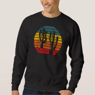 Retro Vintage Kaktus für Männer Gärtnerinnen Sweatshirt