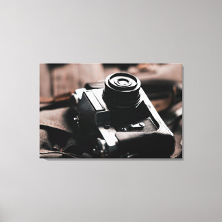 Retro, Vintage-Kamera-Bild auf Leinwand