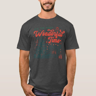 Retro Vintage Kamin Sein die wunderbarste Zeit Wei T-Shirt