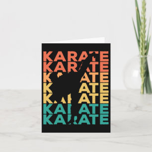 Retro-Vintage-Karate-Geschenk für Karateka Karte