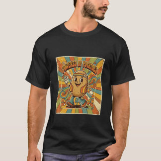 Retro-Vintage-Kartoffel-T-Shirt: Angetrieben von K T-Shirt