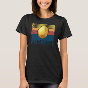 Retro Vintage Kartoffel Witz Vegan Gemüse Kartoff T-Shirt