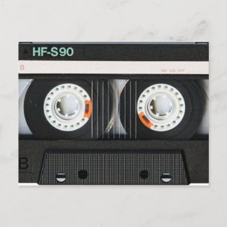 Retro Vintage-Kassettenrekorder 70er 80er Postkarte