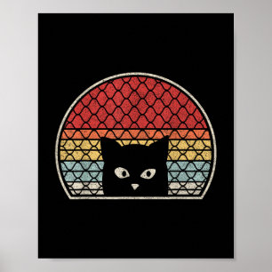 Retro Vintage Katze Poster
