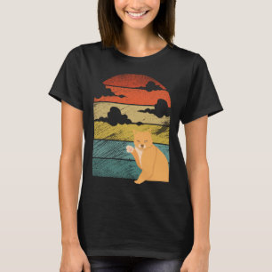 Retro Vintage Katzen und Süße Tier 4 T-Shirt