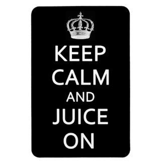 Retro Vintage Keep Calm und Juice On Schwarzer Mag Magnet