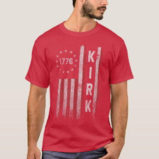 Retro Vintage Kirk US-Flagge T-Shirt