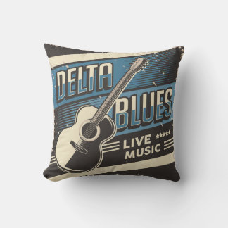 Retro Vintage Klassik Delta Blues Kissen
