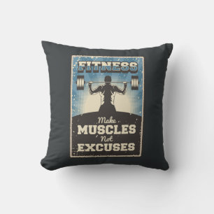 Retro Vintage Klassiker Grunge Fitness Miesmuschel Kissen