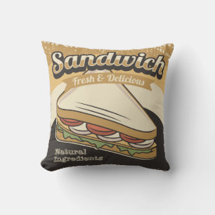 Retro Vintage Klassiker Grunge Sandwich Kissen