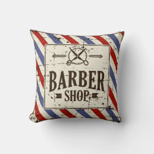 Retro Vintage Klassischer Einfacher Friseursalon Kissen