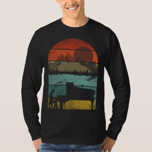 Retro-Vintage-Klavierspieler Old School 4 T-Shirt