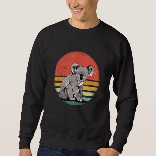 Retro Vintage Koala Bear Australia Animal Zookeepe Sweatshirt (Vorderseite)