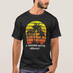Retro Vintage Kokospalme La Grande-Mott T-Shirt