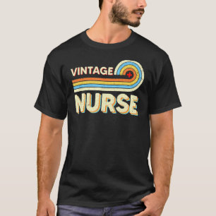 Retro Vintage Krankenschwester Stethoskop Nur T-Shirt
