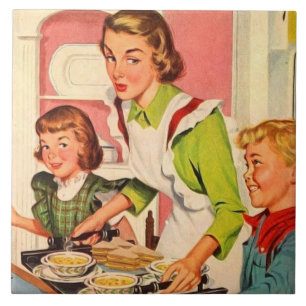 Retro-Vintage Kücheneinrichtung Fliese