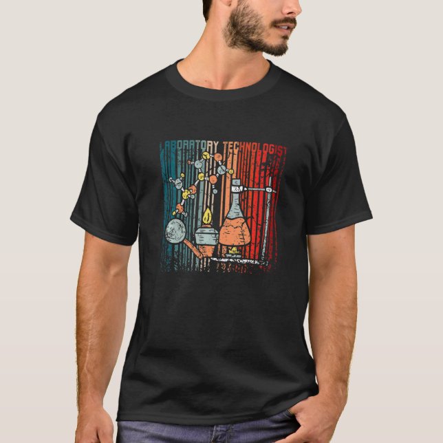 Retro Vintage Labortechnik Premium T-Shirt (Vorderseite)