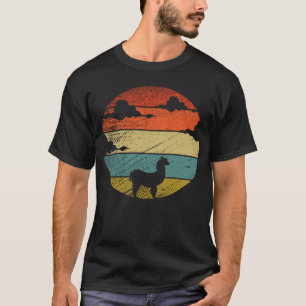 Retro-Vintage-Lama und süßes Tier 6 T-Shirt