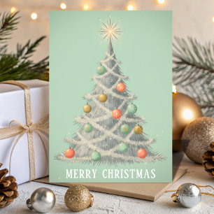 Retro Vintage Lametta Baum Glanz Weihnachten