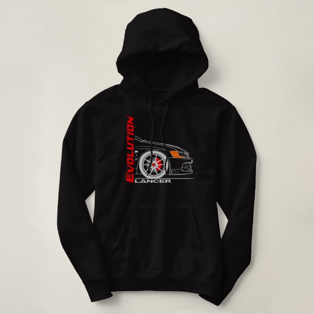 Retro Vintage Lancer Evolution Hoodie (Design vorne)