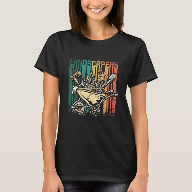 Retro Vintage Landschaften T-Shirt (Vorderseite)