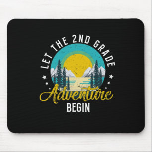 Retro Vintage Lass Die 2. Klasse Abenteuer Ck Zur  Mousepad