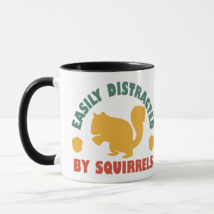 Retro Vintage Leicht Ablenkbar Durch Eichhörnchen Tasse