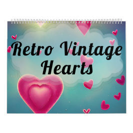 Retro Vintage Liebe Kunst, Dichtung und Musik Kalender