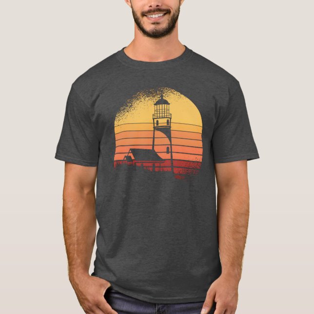 Retro Vintage Lighthouse friend T-Shirt (Vorderseite)
