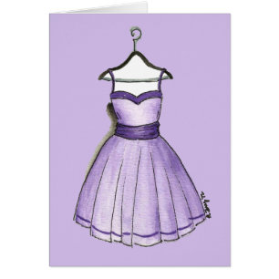 Retro-Vintage-Lila-Abendkleid für die Fashionista