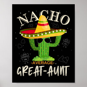 Retro Vintage Lustige Nacho Durchschnittliche Groß Poster