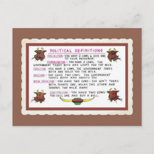 Retro-Vintage lustige Politik für Cowboys Postkarte