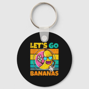 Retro Vintage Lustiger Banana Meme Lass Los Banana Schlüsselanhänger