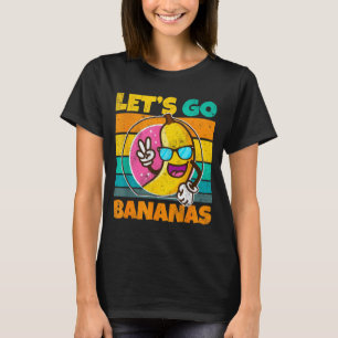 Retro Vintage Lustiger Banana Meme Lass Los Banana T-Shirt