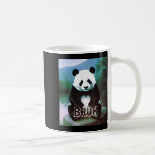 Retro Vintage Lustiger Bruh Panda Slang Meme Tier  Kaffeetasse